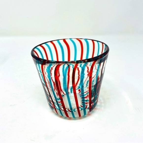 Anthropologie Set Of 3 Tumbler, votive Pietro Glass Decor - Picture 5 of 11